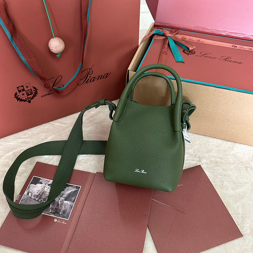 Compact Bucket-Style Crossbody Bag