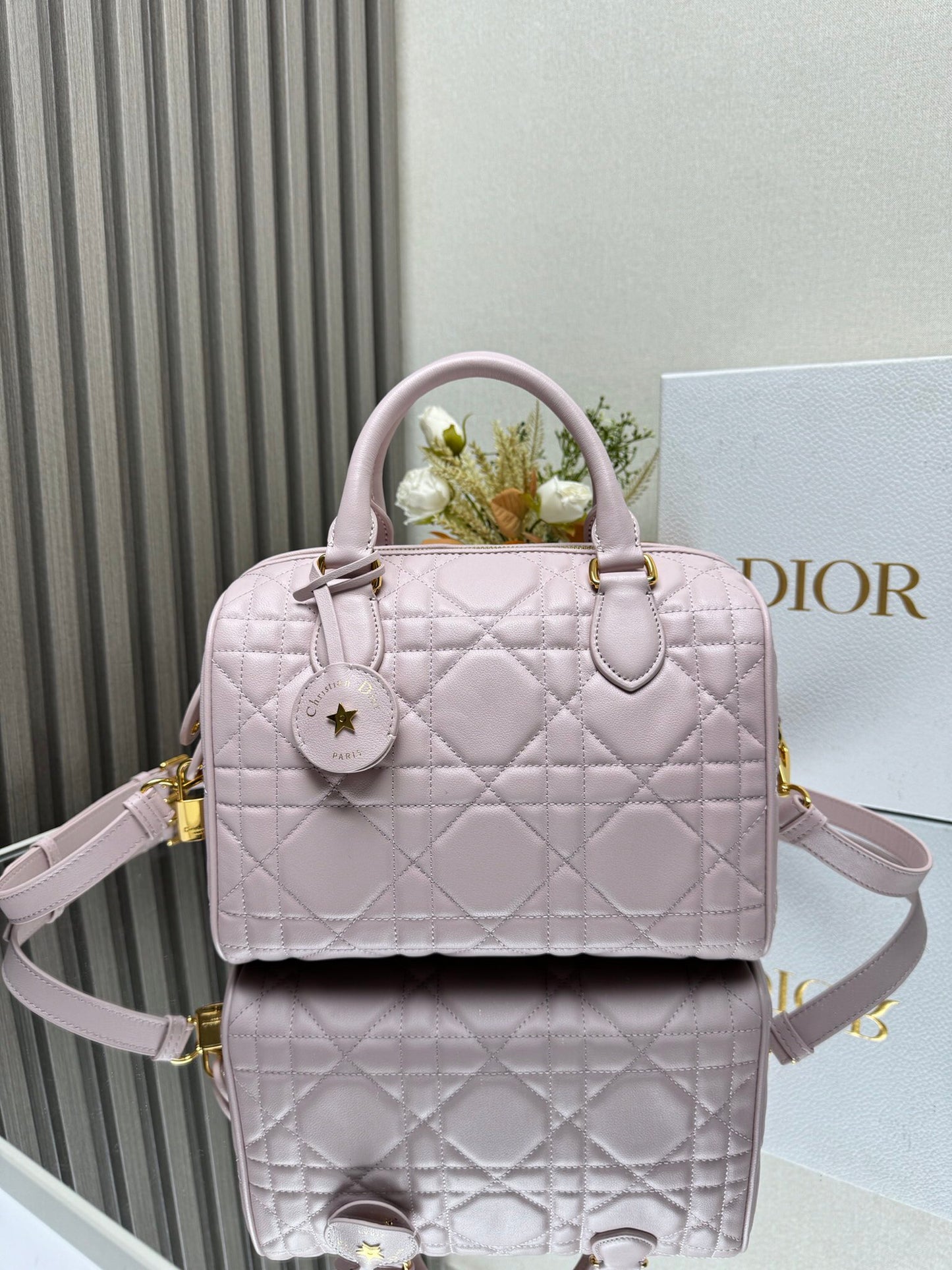 Quilted Dome-Shaped Handbag