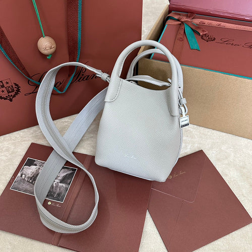 Compact Bucket-Style Crossbody Bag