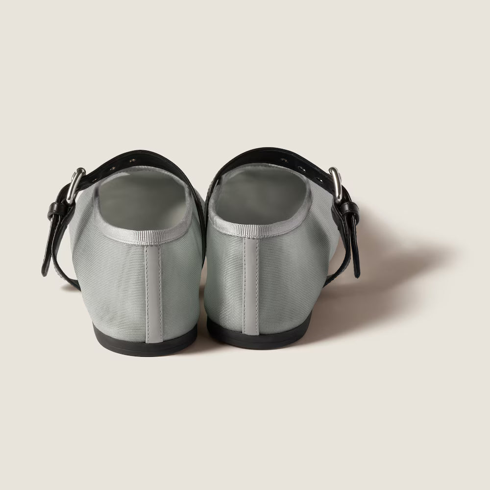Mesh Fabric Ballerinas