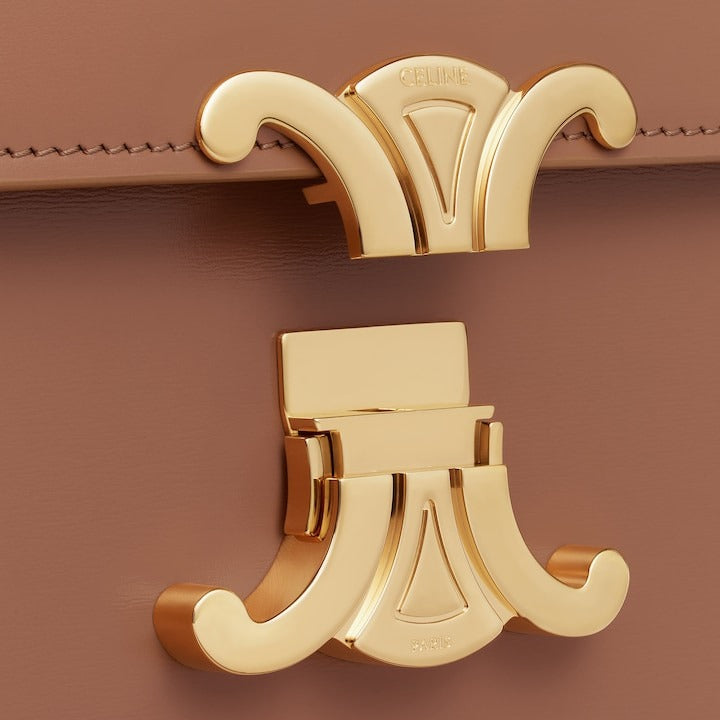 Classique Triophme Bage In Shiny Calfskin