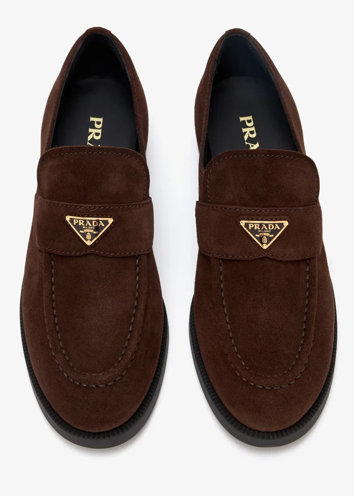 Brown - Lake Blue Suede loafers