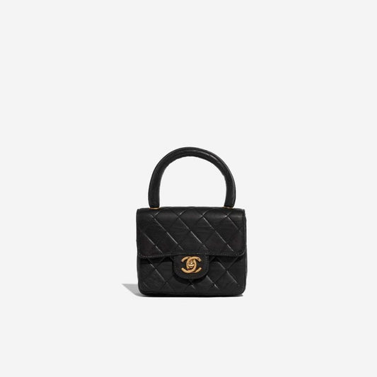 Chanel Timeless Handle Small Lamb Black