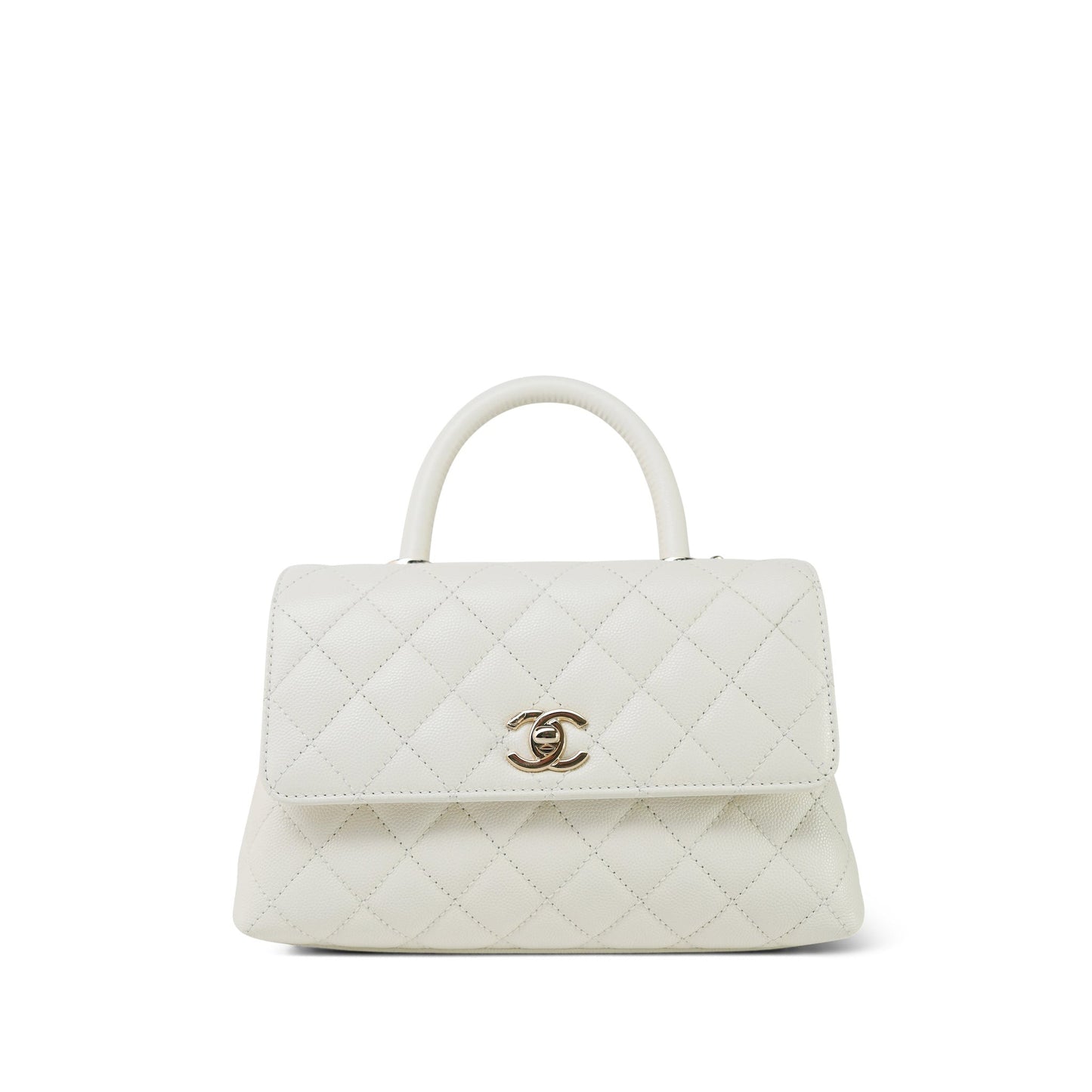 Chanel Caviar Quilted Coco Handle Small LGHW