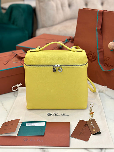 Boxy Zip-Top Leather Bag