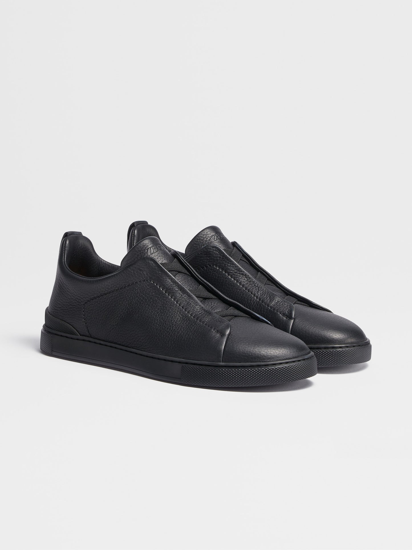 ZEGNA Off White Deerskin Triple Stitch™ Sneakers