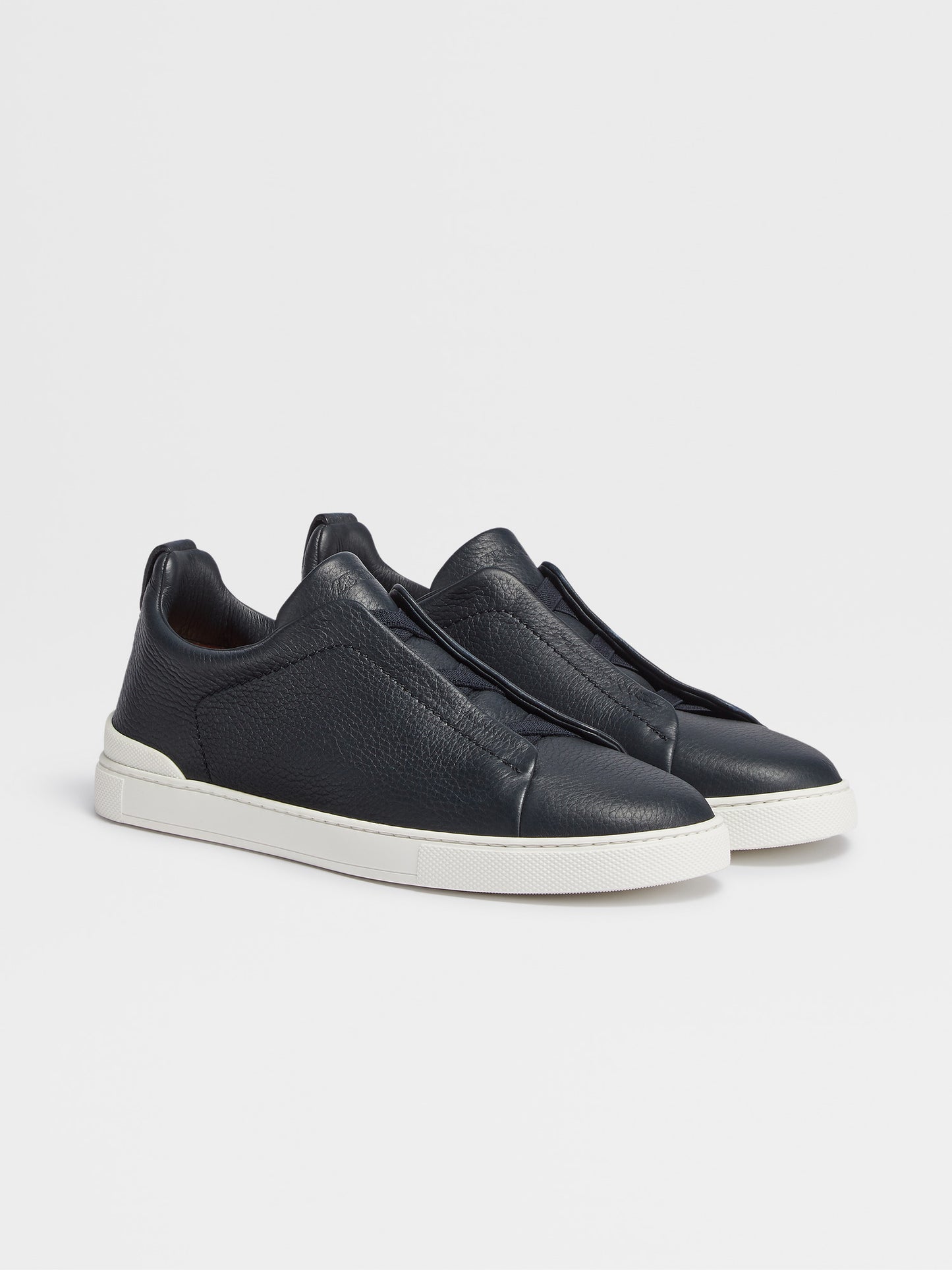 ZEGNA Off White Deerskin Triple Stitch™ Sneakers