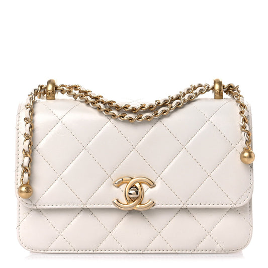 Chanel Calfskin Quilted Mini Perfect Fit Flap White
