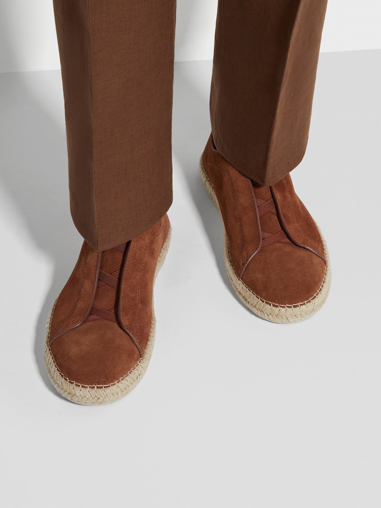 Dark Foliage - Ochre ZEGNA Triple Stitch™ Espadrilles