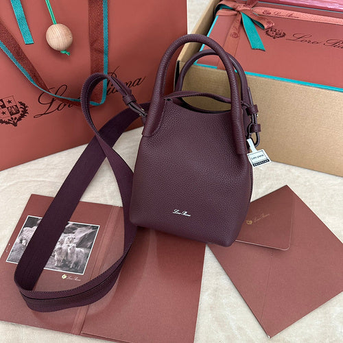 Compact Bucket-Style Crossbody Bag