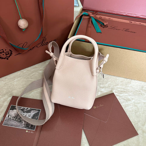 Compact Bucket-Style Crossbody Bag