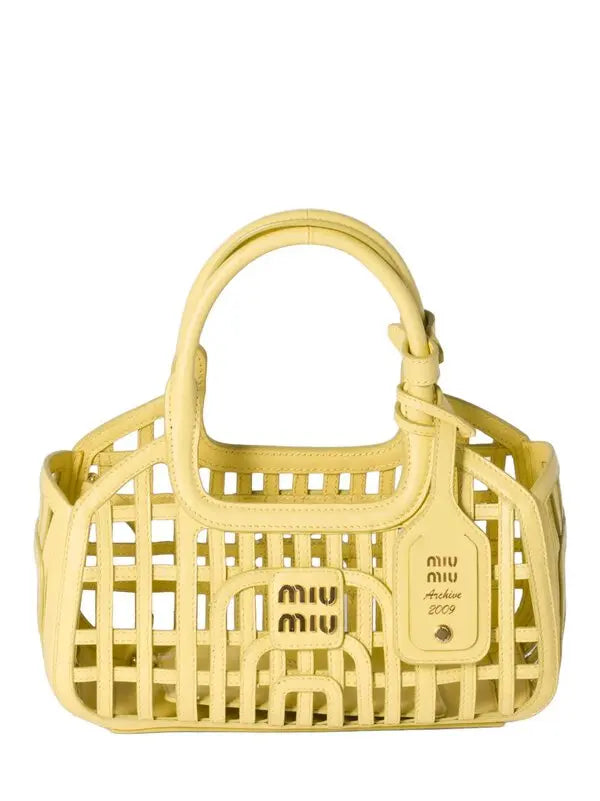 Leather basket