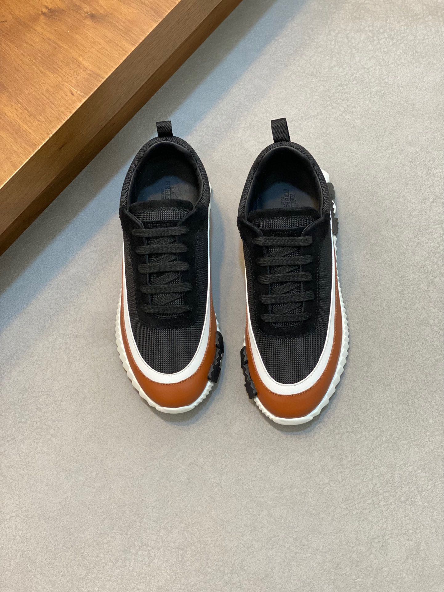 Black and Brown Sneakers
