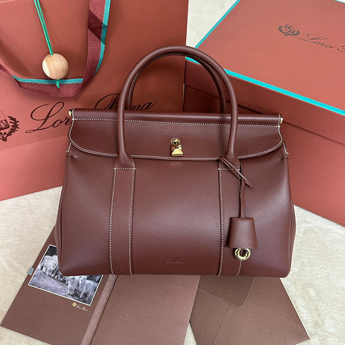 Classic Flap-Top Leather Satchel