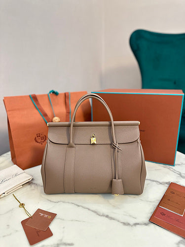 Classic Flap-Top Leather Satchel