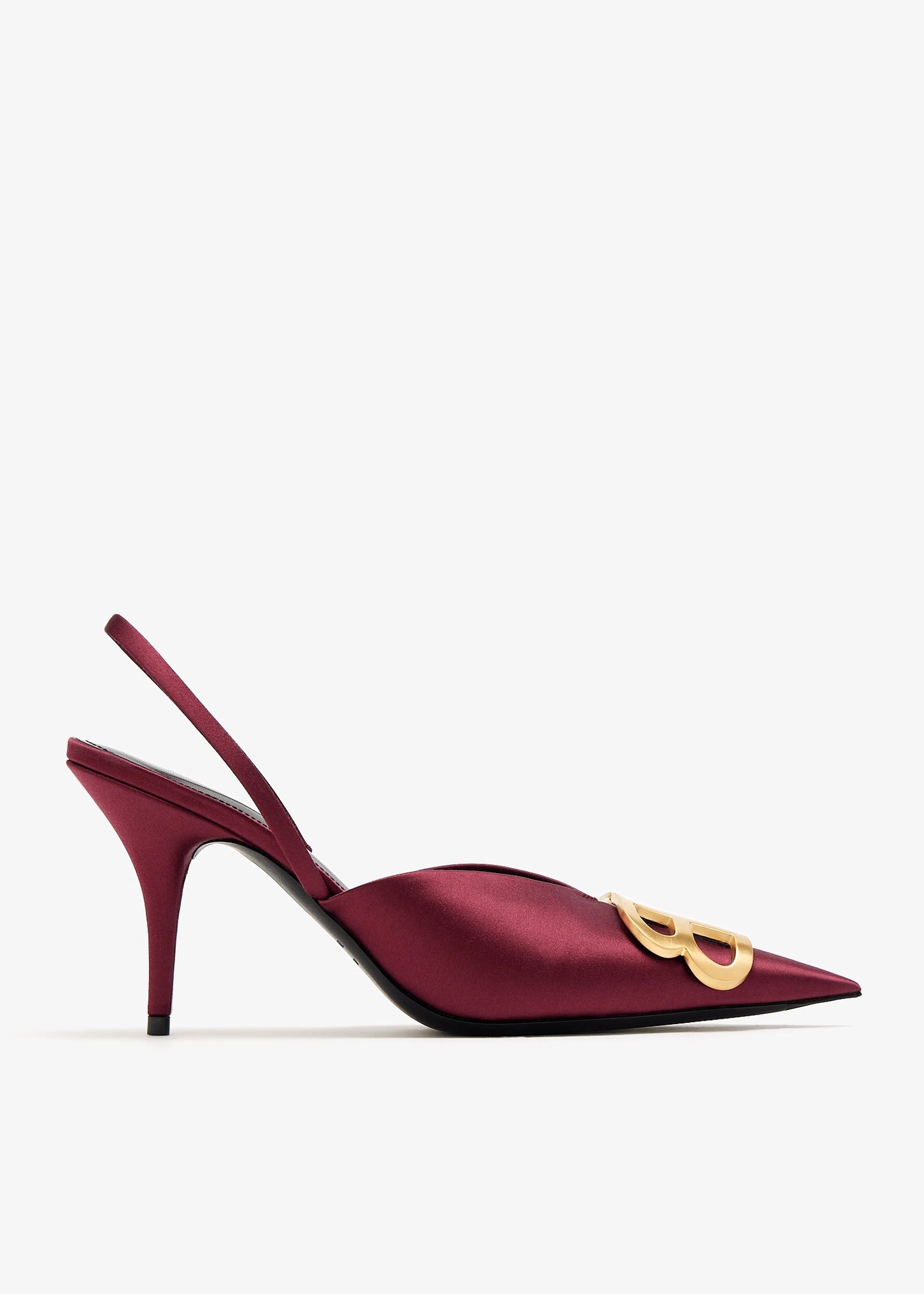 BALENCIAGA BB Square Knife Slingback Pumps