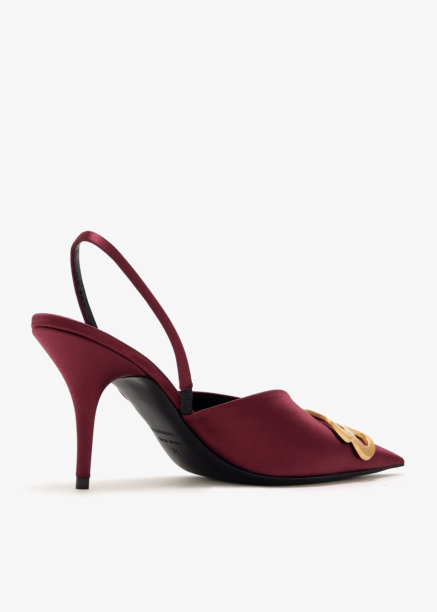 BALENCIAGA BB Square Knife Slingback Pumps