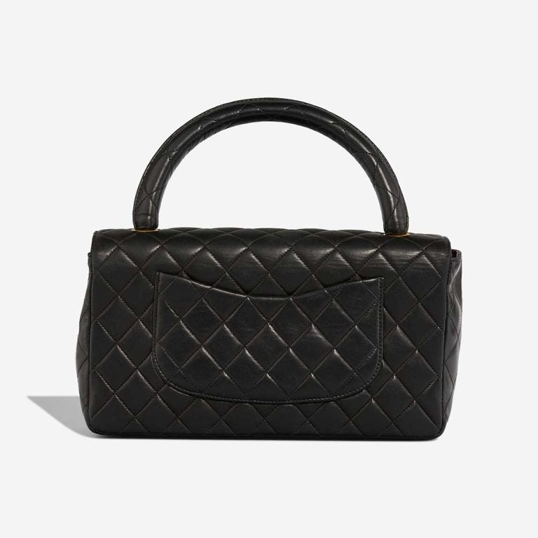 Chanel Black Quilted Lambskin Vintage Medium Classic Kelly