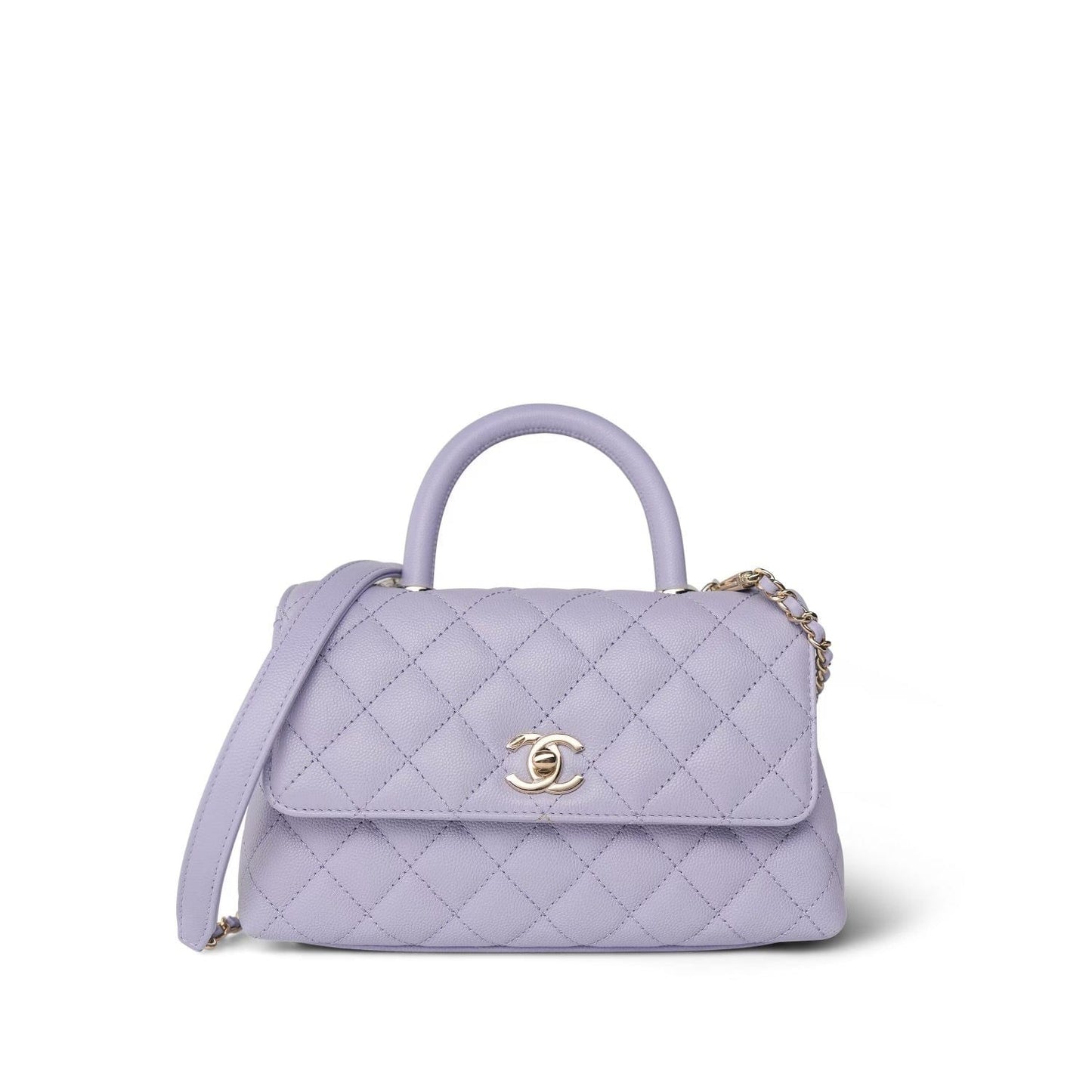 Chanel Caviar Quilted Coco Handle Small LGHW