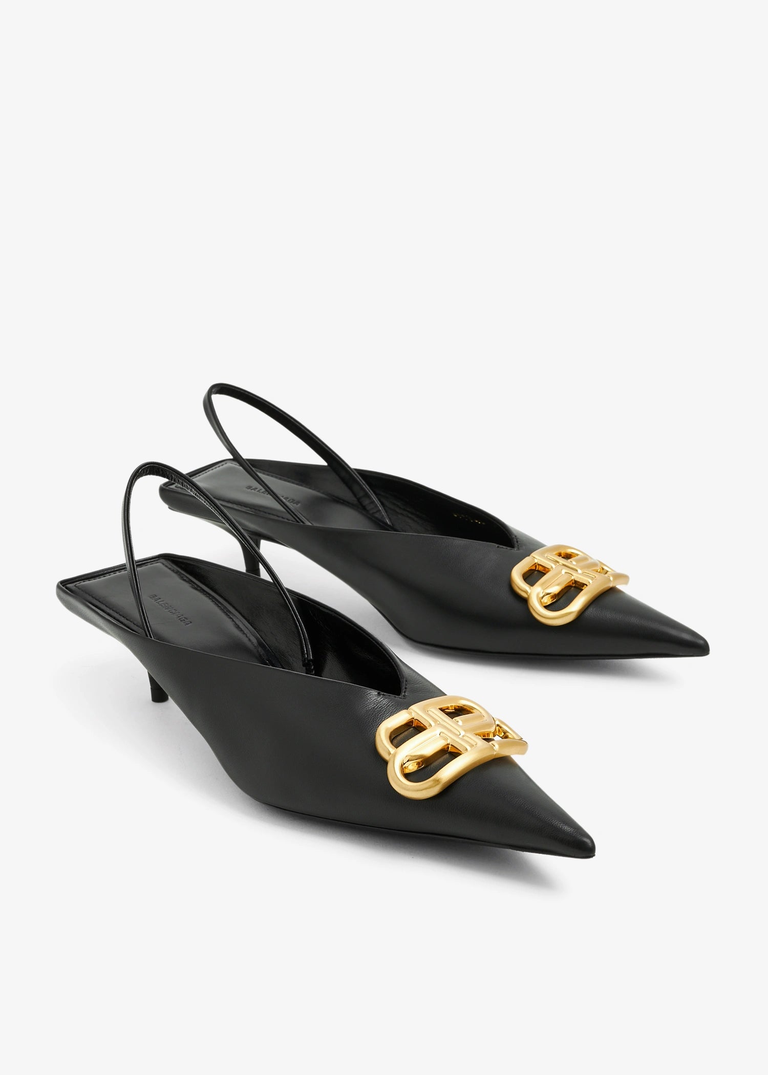 【関税負担】 BALENCIAGA SLING BACK FLAT SHOES BALENCIAGA SLINGBACK FLAT BB BLACK - Garde Robe Italy