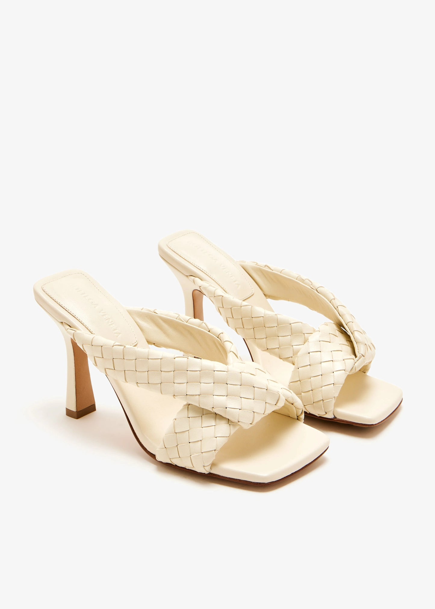Cream BOTTEGA VENETA Riva mules