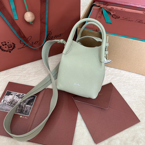 Compact Bucket-Style Crossbody Bag