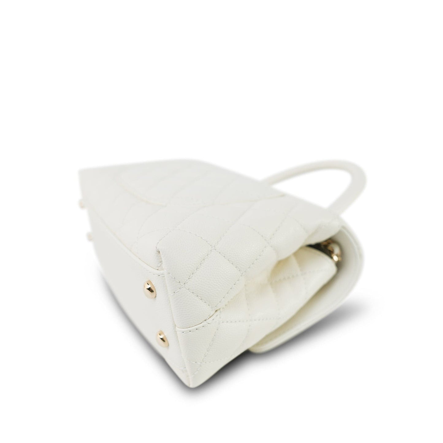 Chanel Caviar Quilted Coco Handle Small LGHW