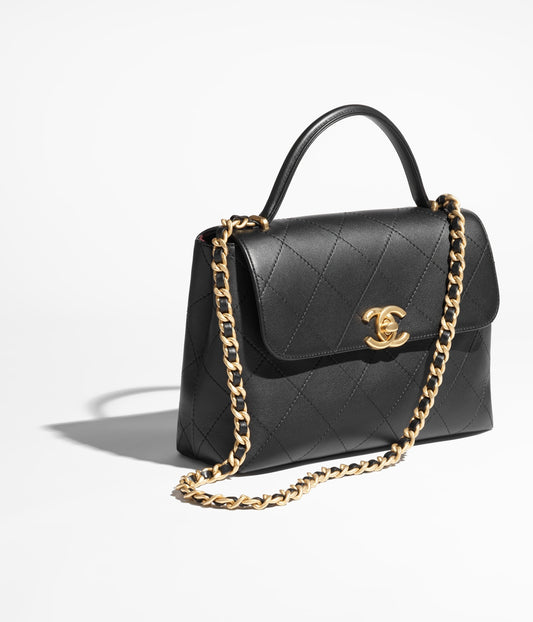 Chanel Large Flap Bag With Top Handle