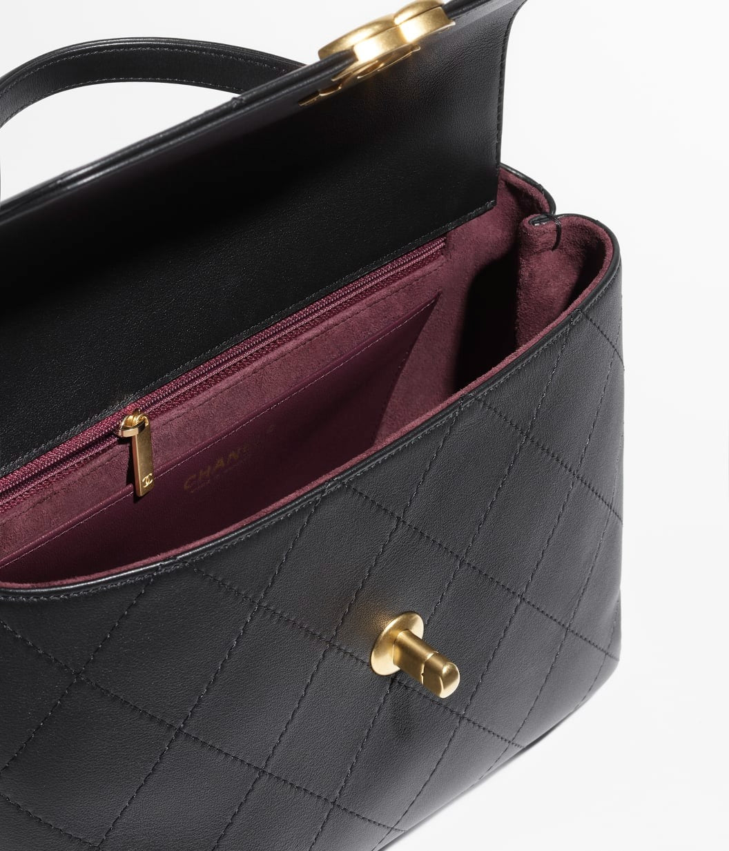 Chanel Large Flap Bag With Top Handle
