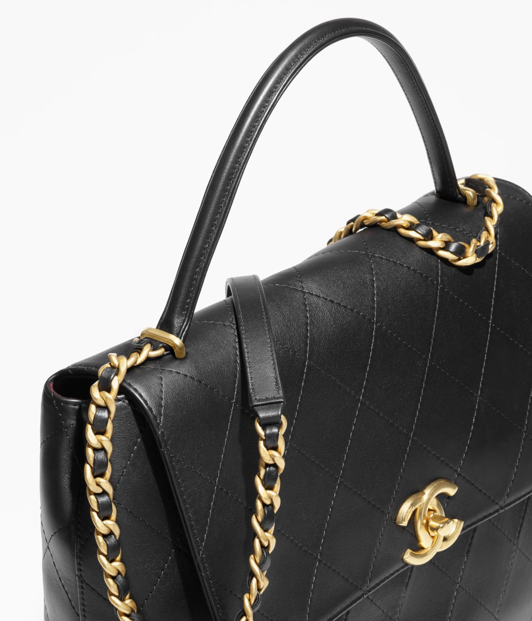 Maxi Flap Bag With Top Handle