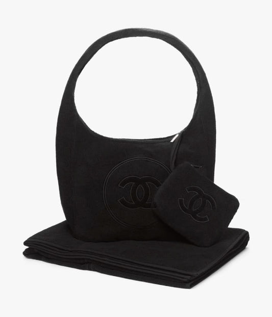 Chanel Beachwear Set Cotton Black