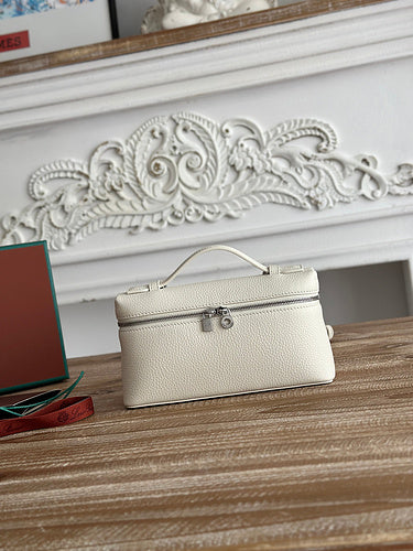 Textured Clutch with Zip Closure