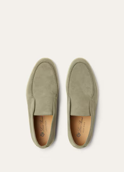 Army Gray - Chocolate LORO PIANA  Open Walk Ankle Boot