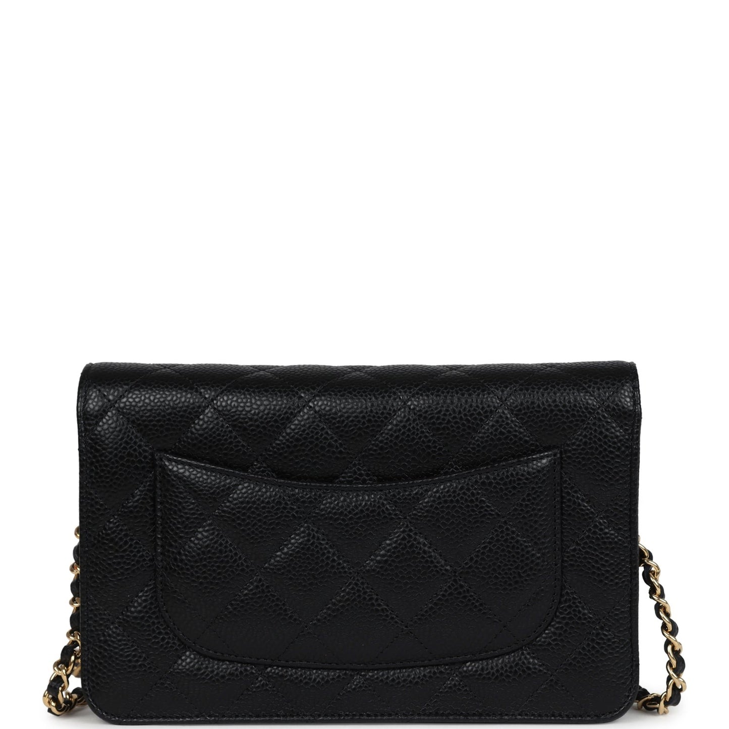 Chanel Wallet On Chain WOC Black Caviar Gold Hardware