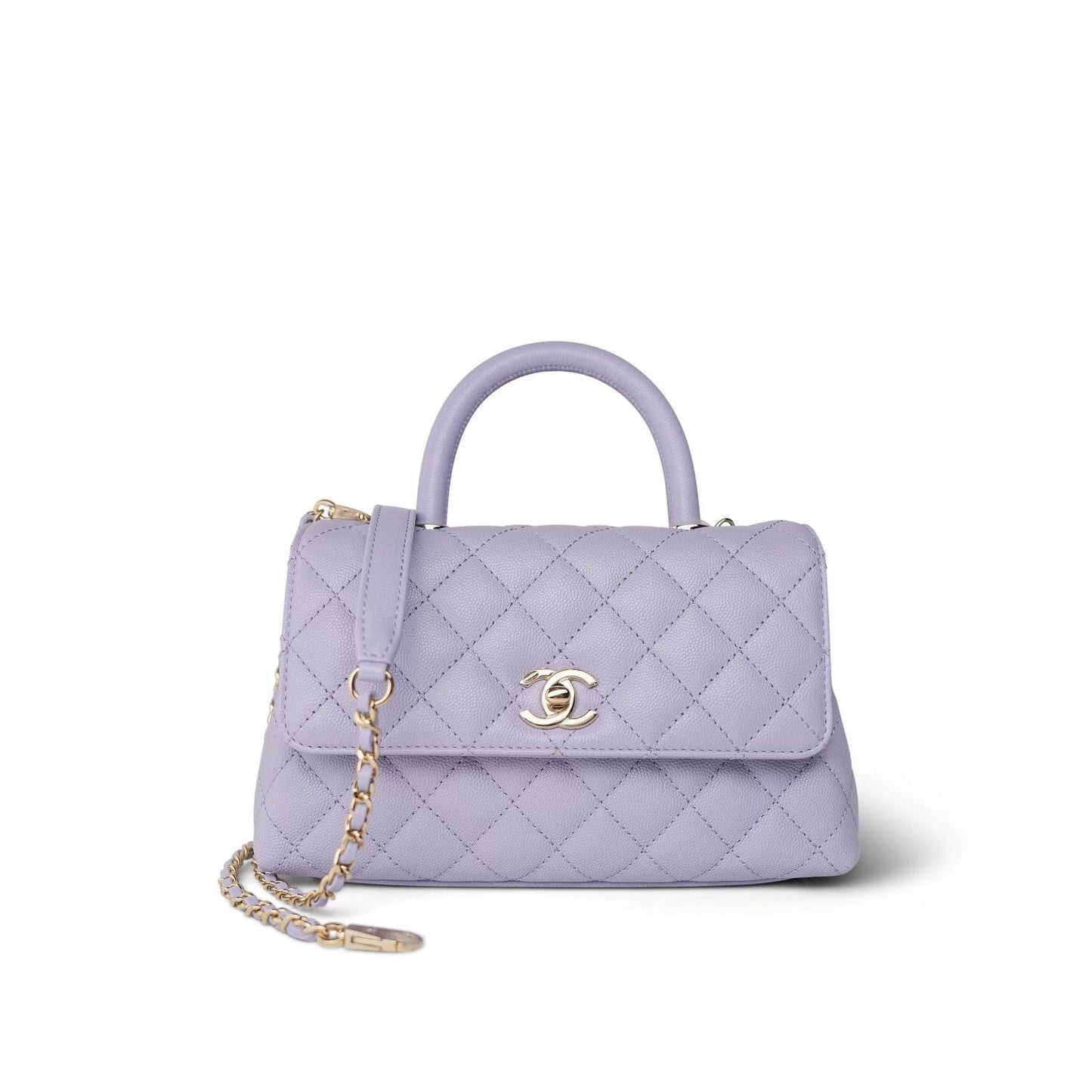 Chanel Caviar Quilted Coco Handle Small LGHW