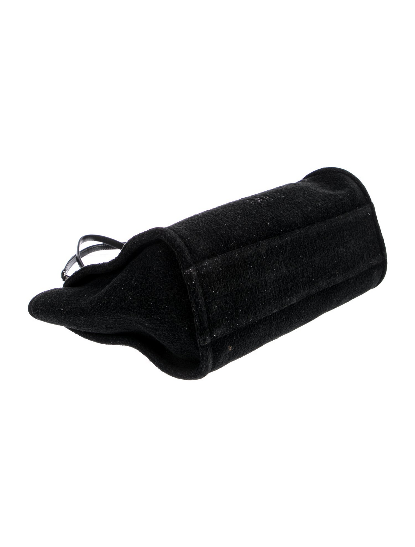 Lurex Boucle Medium Deauville Tote Black