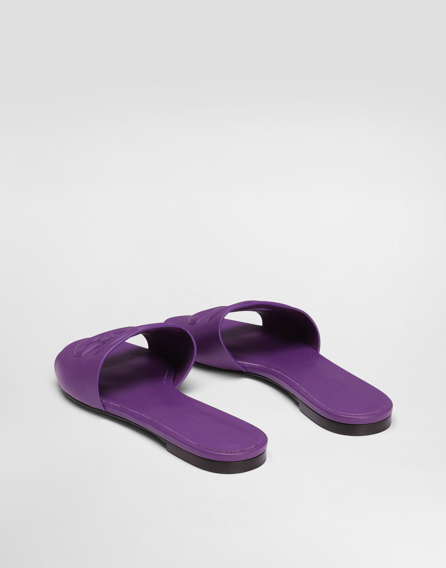DOLCE & GABBANA Calfskin Slide Sandals