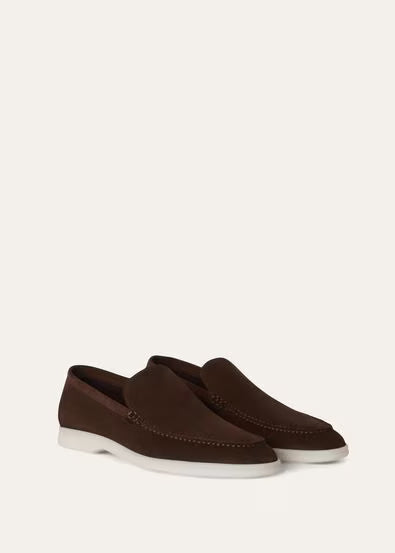 Classic Beige - Gull Gray LORO PIANA Summer Walk Loafer
