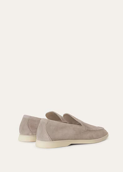 Classic Beige - Gull Gray LORO PIANA Summer Walk Loafer