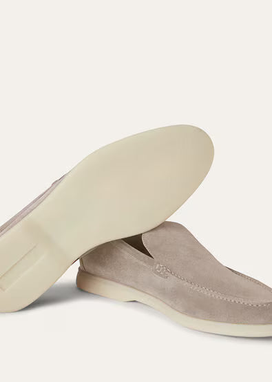 Classic Beige - Gull Gray LORO PIANA Summer Walk Loafer
