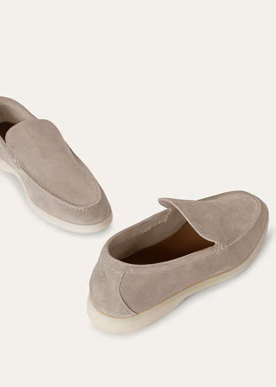 Classic Beige - Gull Gray LORO PIANA Summer Walk Loafer