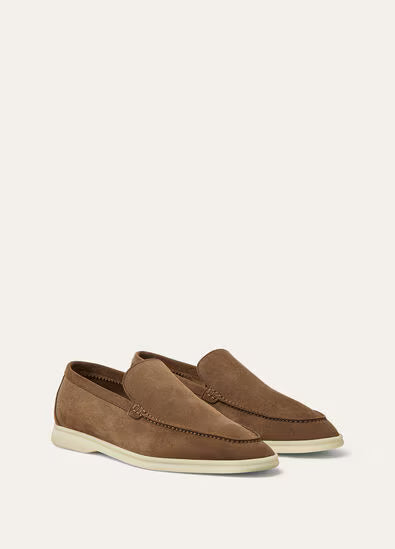 Classic Beige - Gull Gray LORO PIANA Summer Walk Loafer