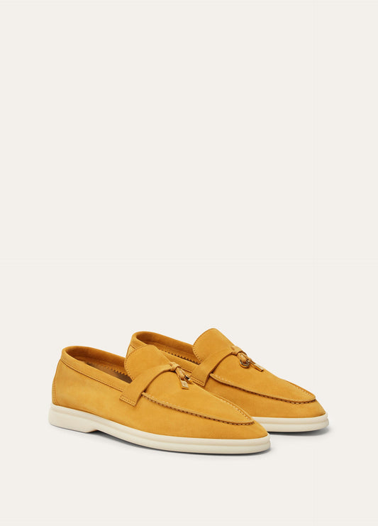 Saffron Tea - Hinoki Wood Summer Charms Walk Loafer  Suede