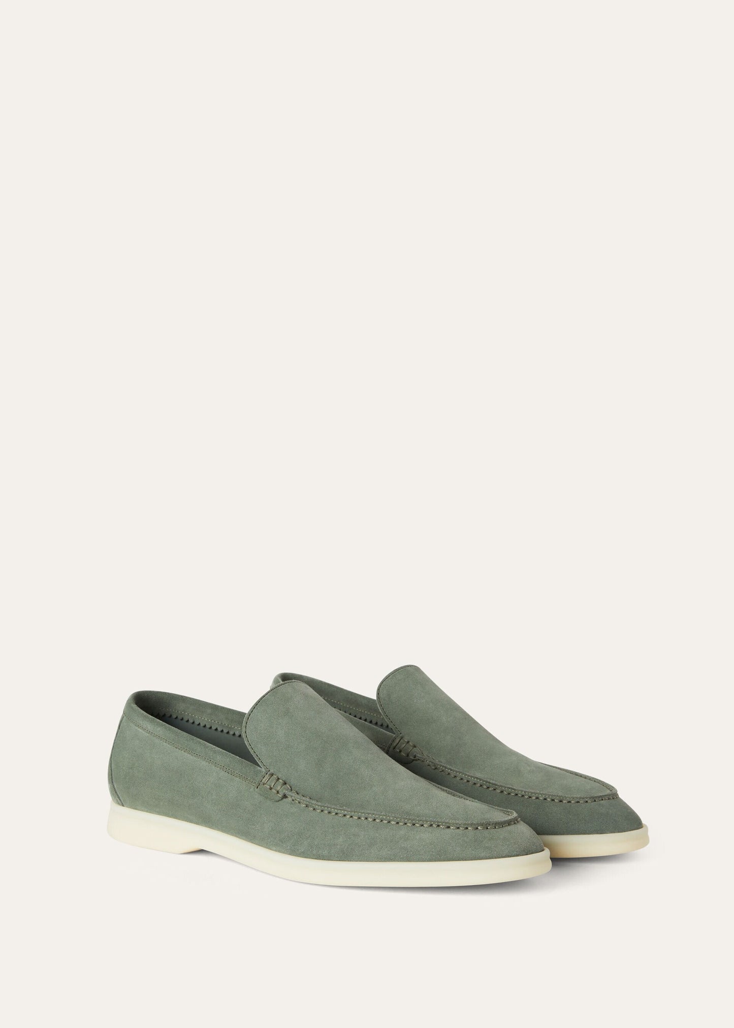 Dark Green - Dijon Mustard Yellow LORO PIANA Summer Walk Loafer