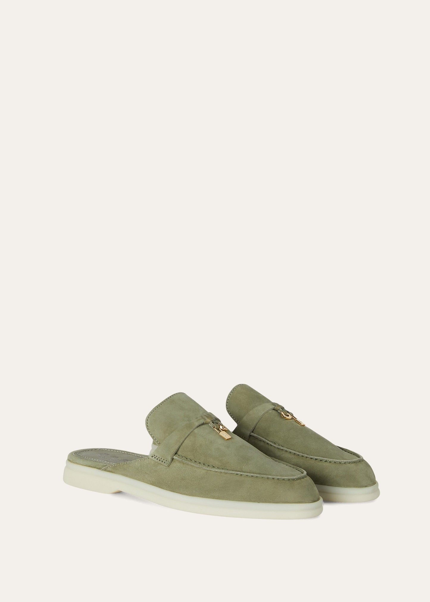 Saffron Tea - Orange Flame Babouche Charms Walk Loafer Suede