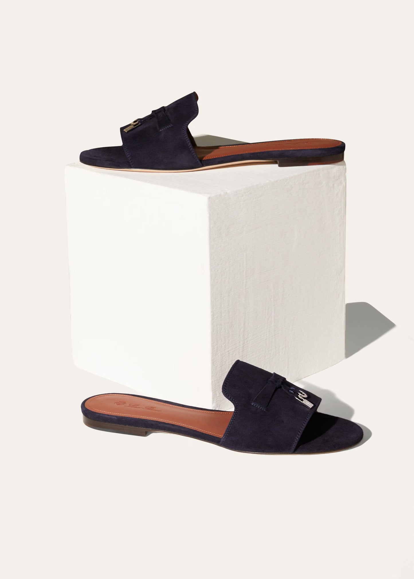 Navy Blue - Fireplace Summer Charms Sandal Suede Goatskin