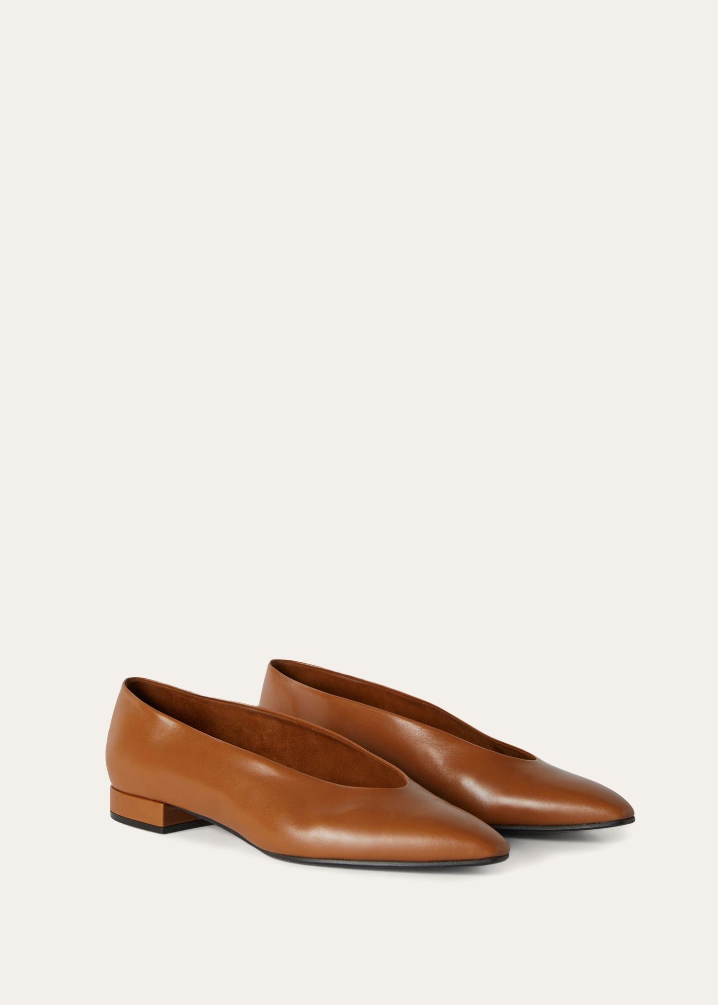 Black - Fireplace Rebecca Ballet Flat Calfskin