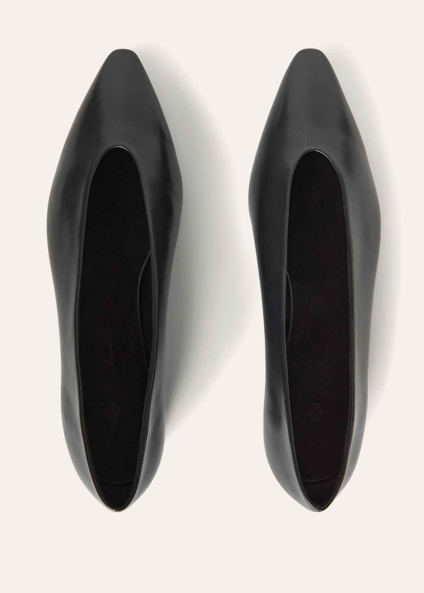 Black - Fireplace Rebecca Ballet Flat Calfskin
