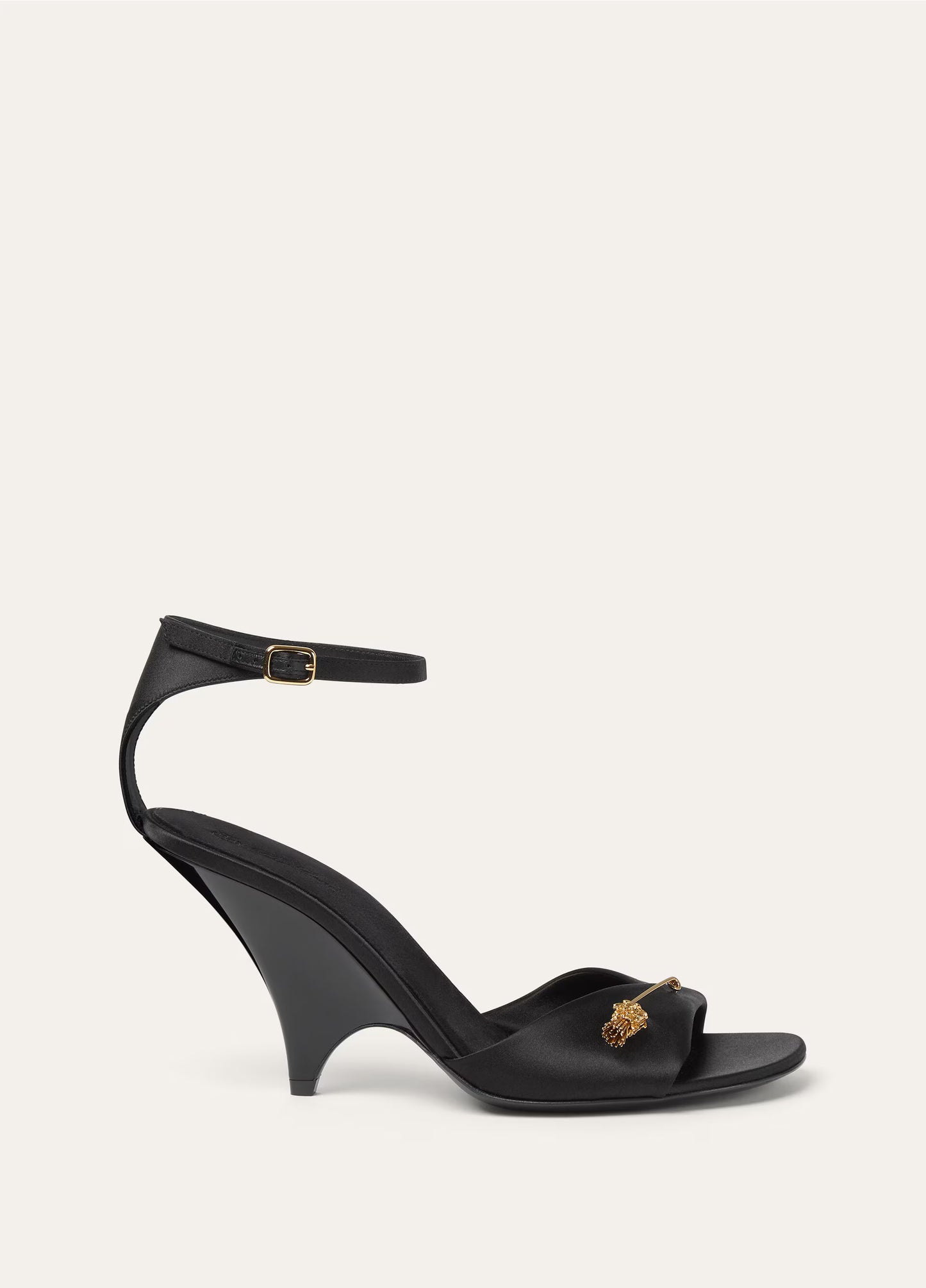 Olympia Heeled Sandal Viscose, Silk