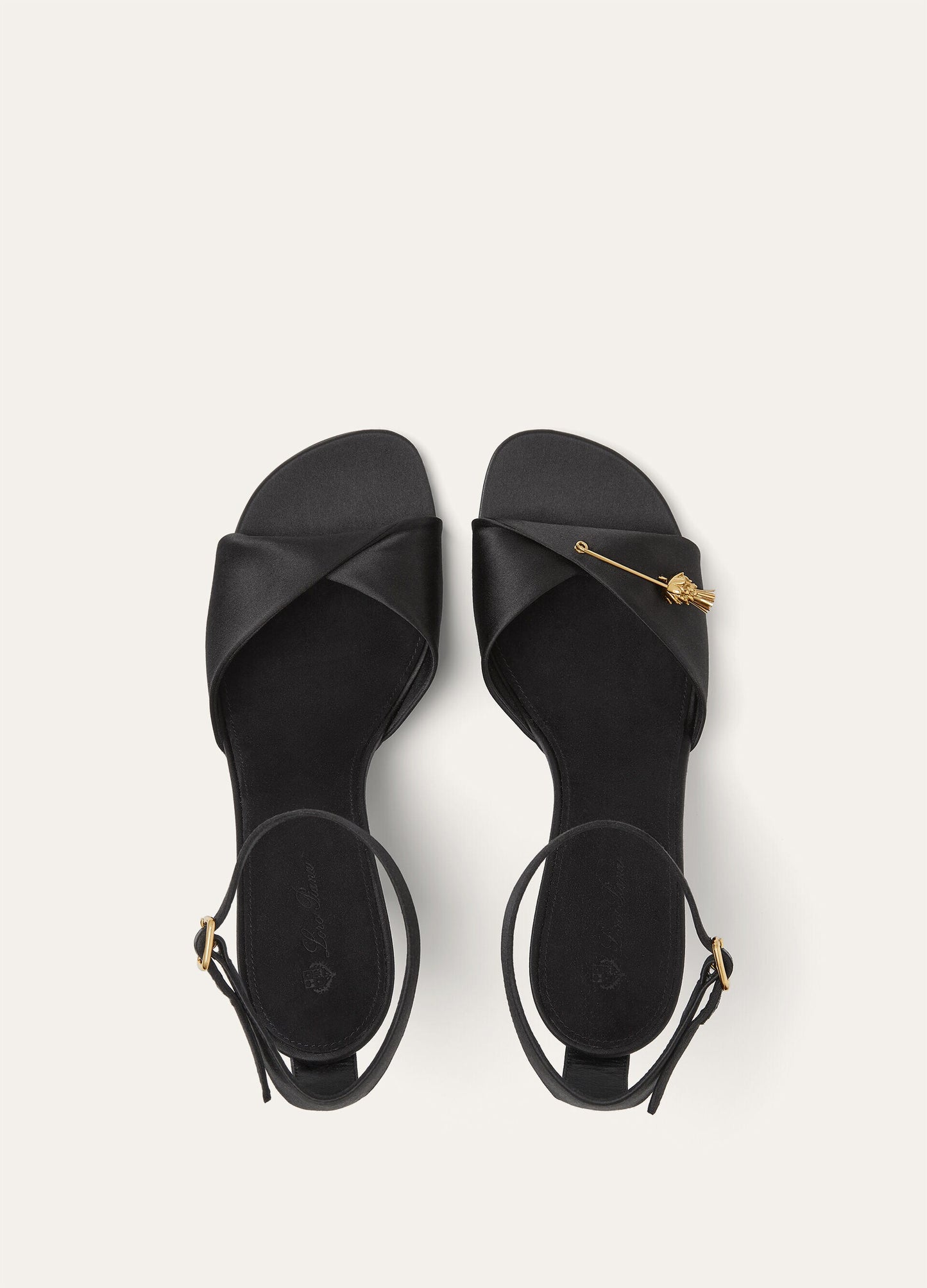 Olympia Heeled Sandal Viscose, Silk